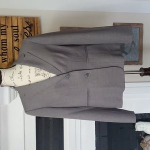 Kasper gray two button blazer